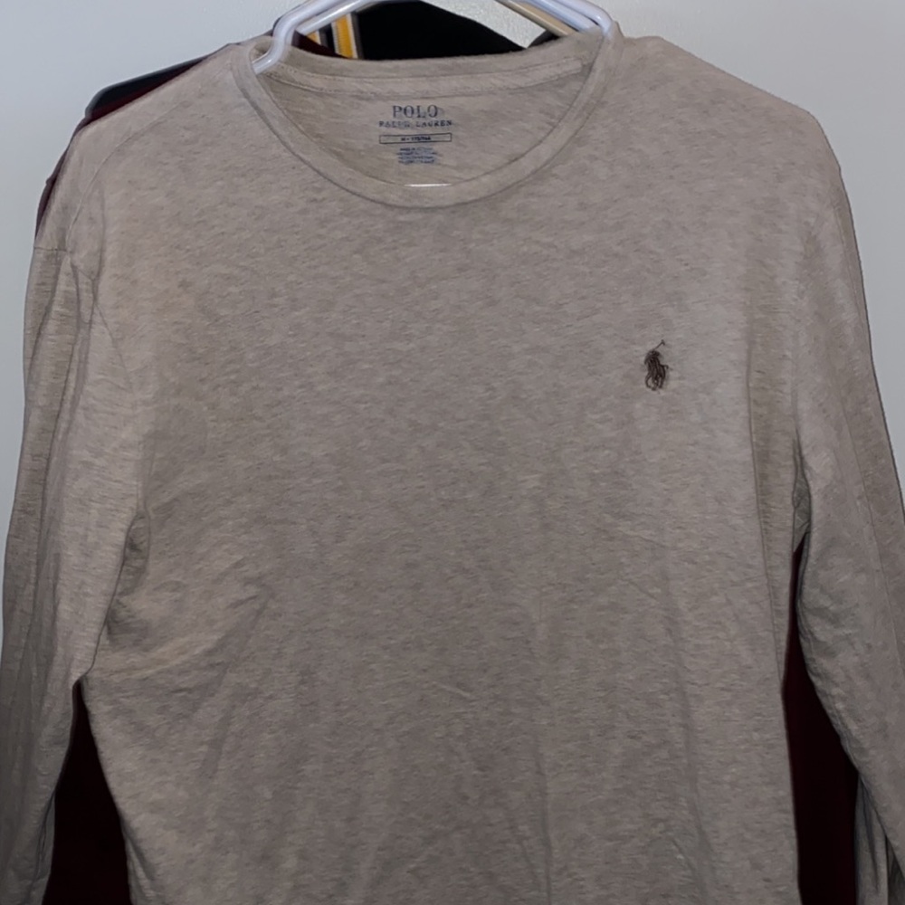 Tan Ralph Lauren Polo Long Sleeve